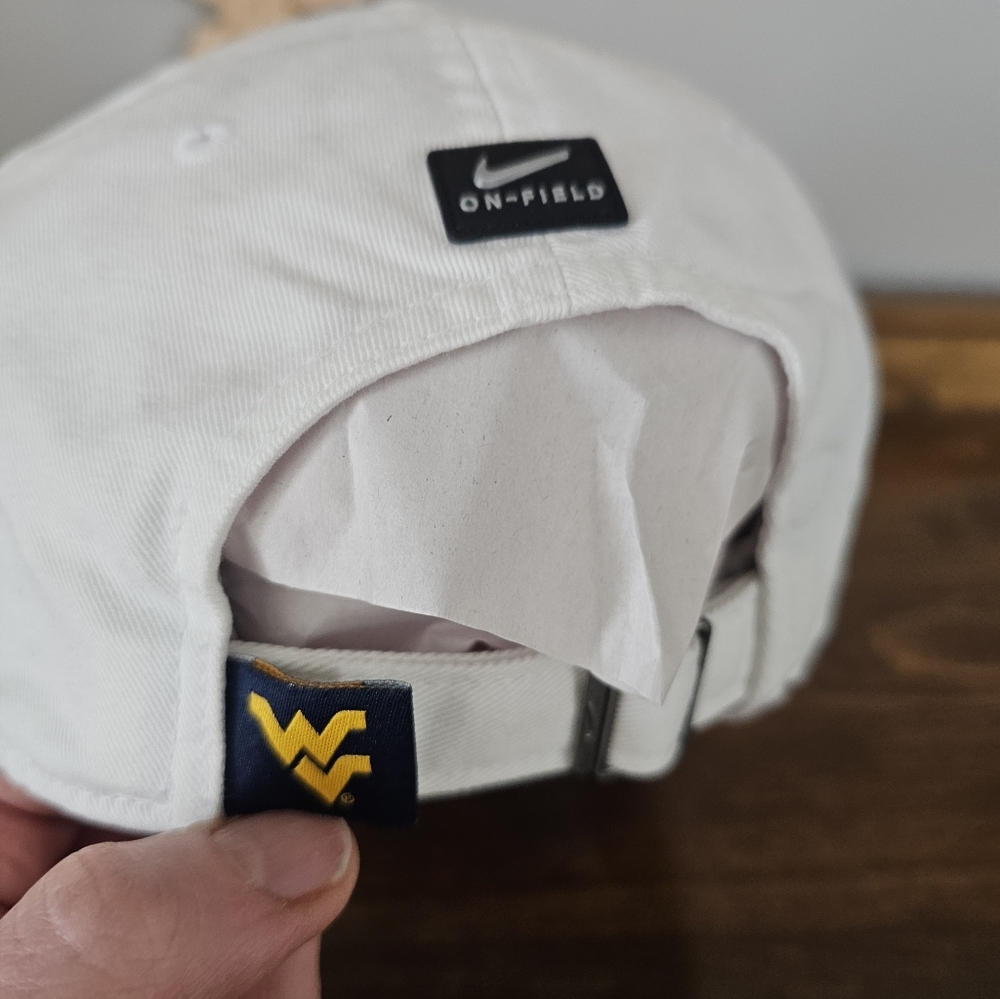 Nike On-Field West Virginia Mountaineers Adjustable Strapback Cap M/L - Picture 4 of 8
